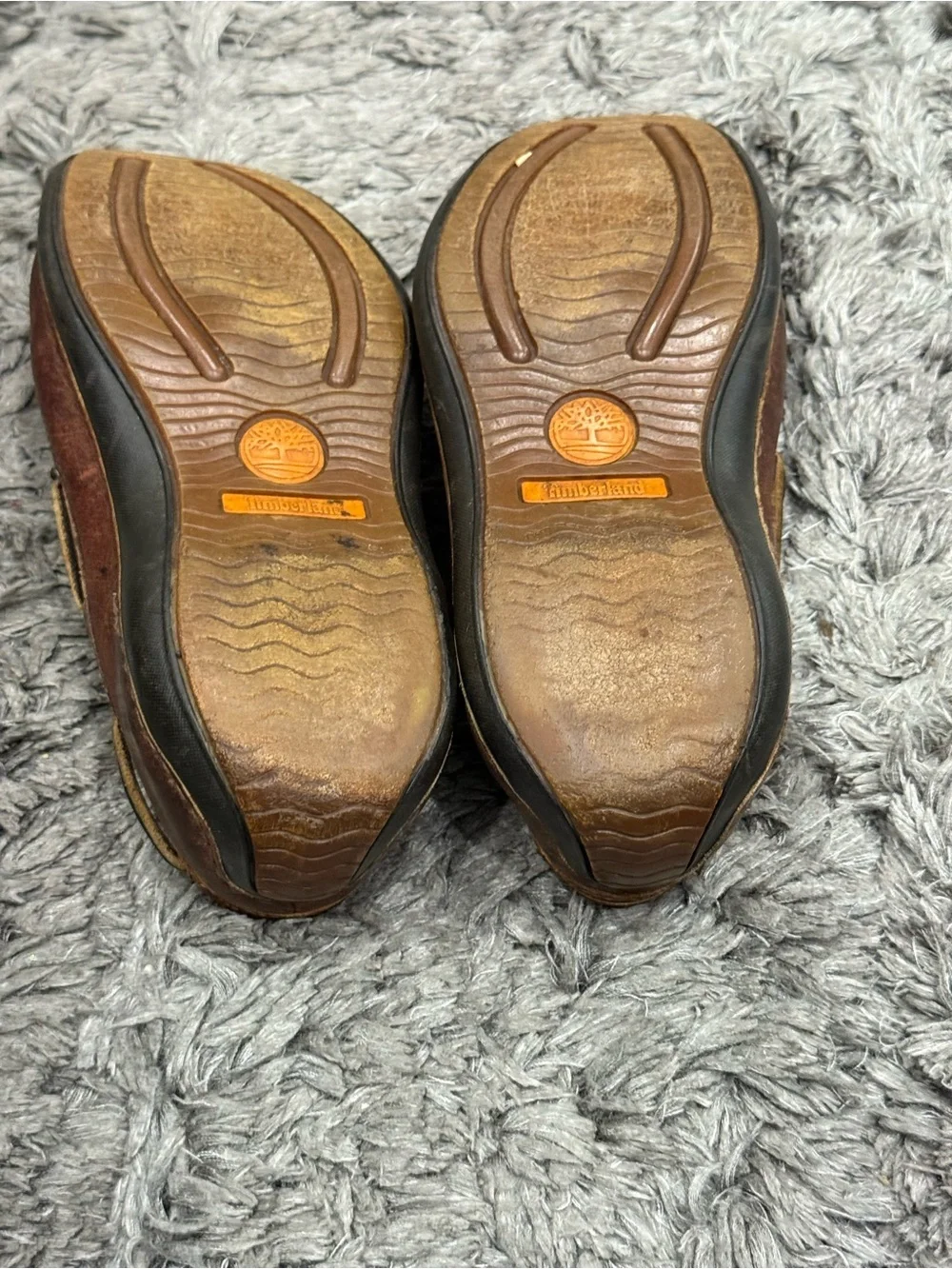 Timberland Mens Annapolis Boat Shoes Brown Leather 74013 Lace Up Moc Toe size 9M